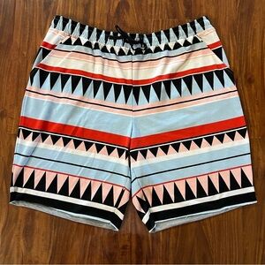 Lularoe Jamie French Terry Shorts Aztec Stripe Print size 2XL